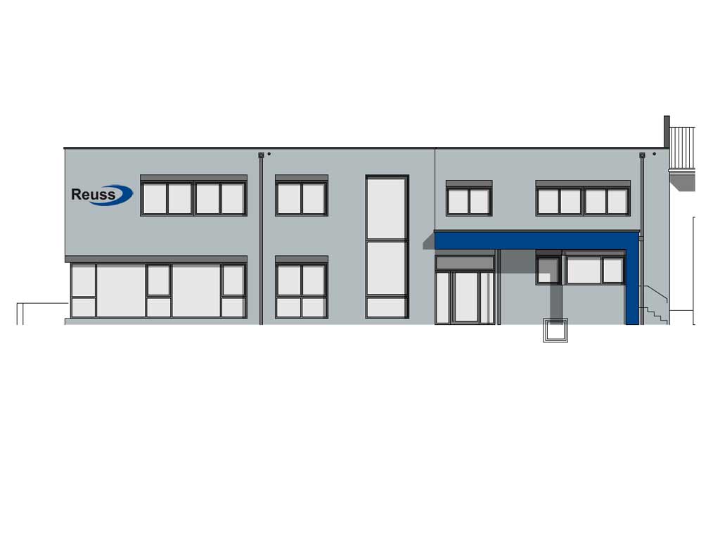 Neubau Bürogebäude Firma Reuss Kleinwaldstadt