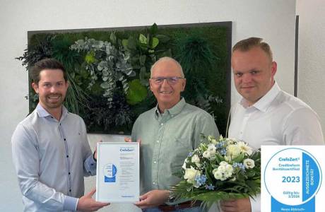 Reuss-Abbruch-Erdbau-Baudienstleistung GmbH erhält Bonitätszertifikat